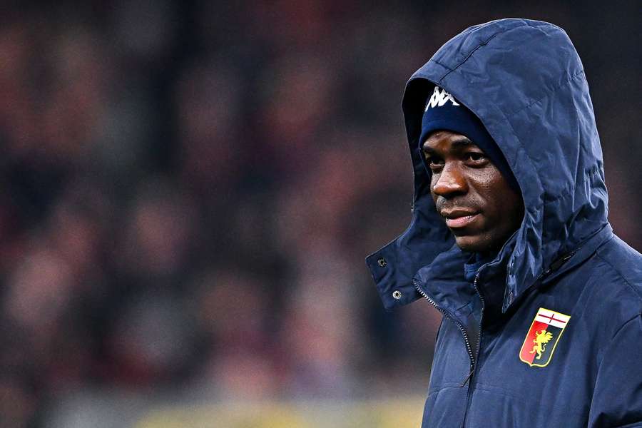 Mario Balotelli en un Genoa - Nápoles