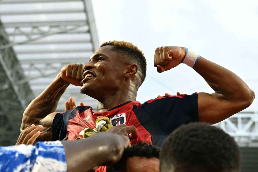 Cape Verde's Helio Varela celebrates during Uruguay World Cup matchup Cape Verde's Helio Varela celebrates during Uruguay World Cup matchup