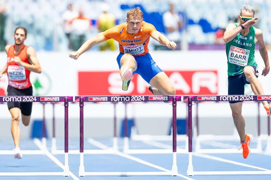 Nick Smidt bereikt de finale van de 400 meter horden