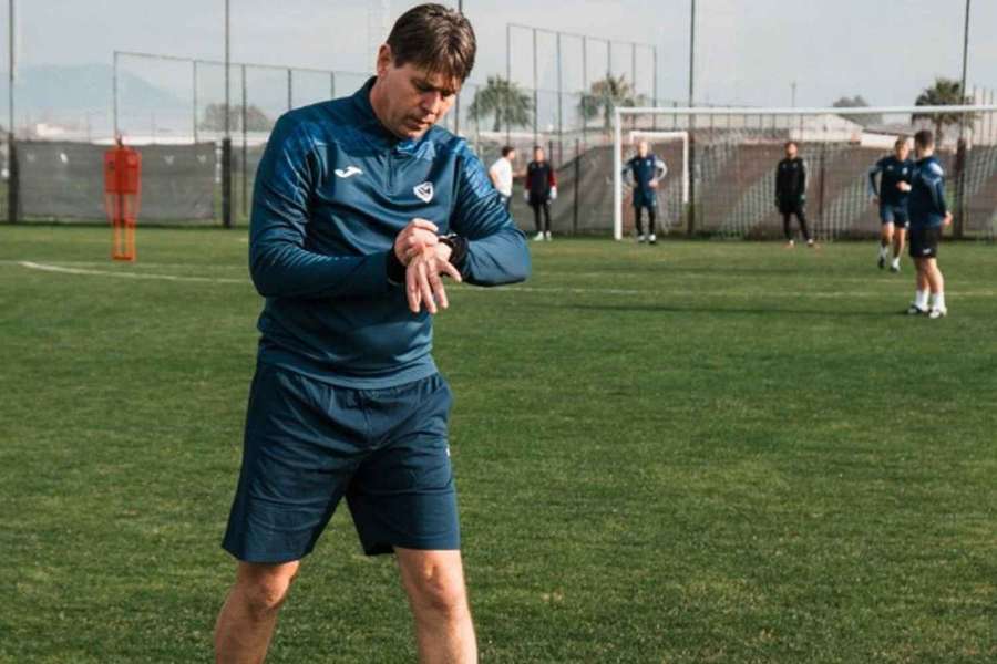 Trenér Pardubic Jan Trousil během soustředění v Turecku