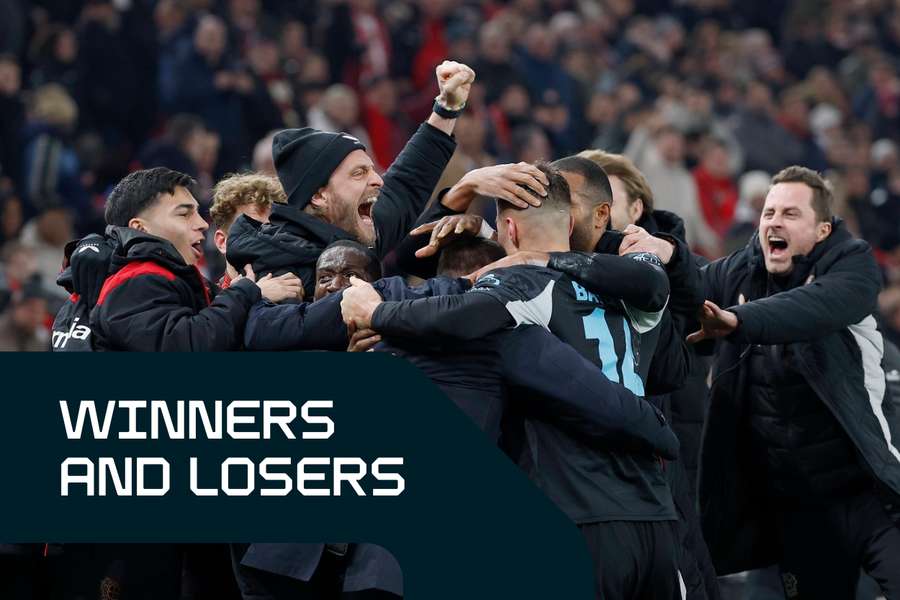 Leverkusen celebrate a remarkable late win