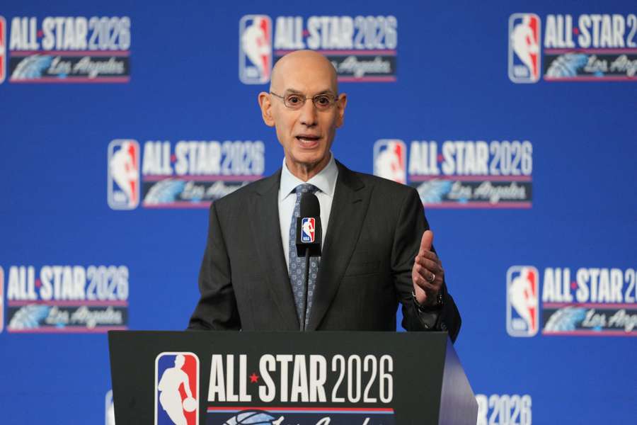 Adam Silver počas tlačovej konferencie. Adam Silver počas tlačovej konferencie.