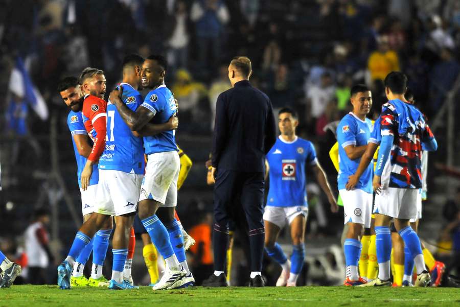 Cruz Azul comemora vitória sobre o América