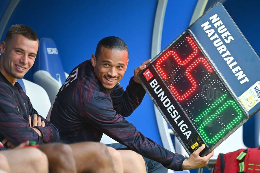 Leroy Sané entrou somente no final do jogo da última rodada da Bundesliga