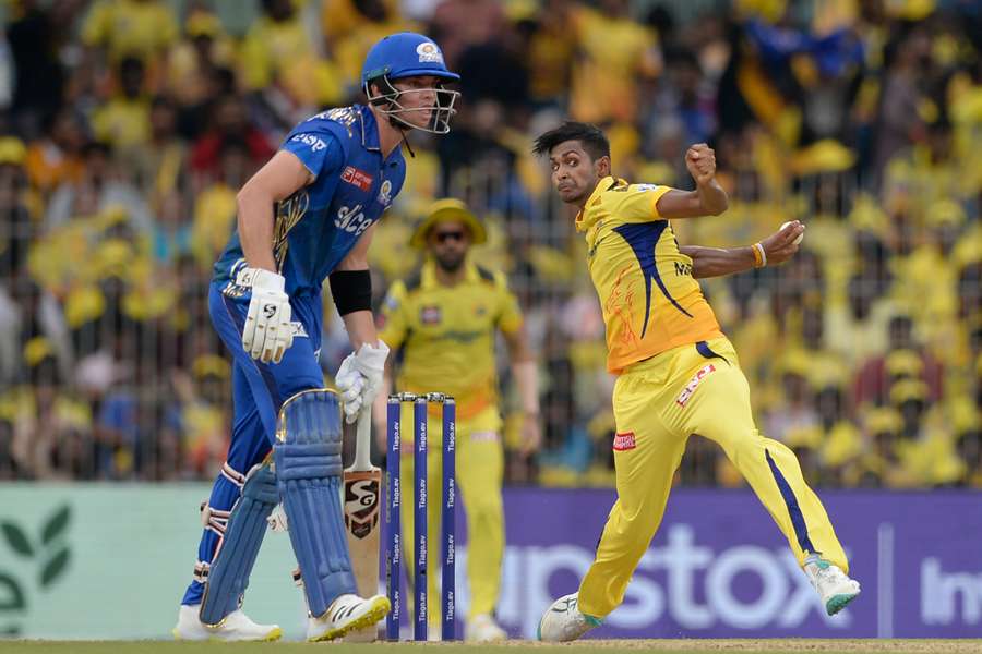 Pathirana returned figures of 3-15 to limit five-time winners Mumbai to 139-8 in Chennai