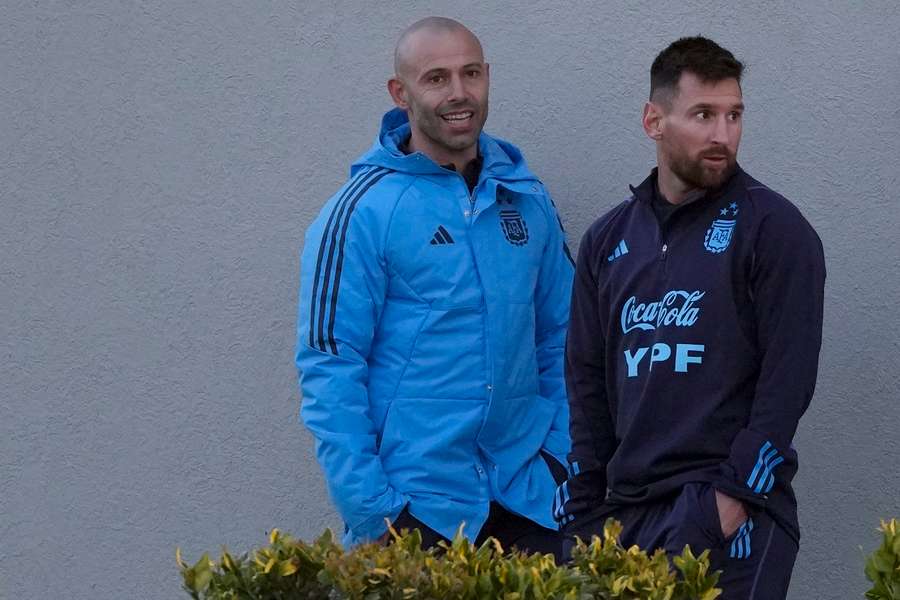 Javier Mascherano și Lionel Messi