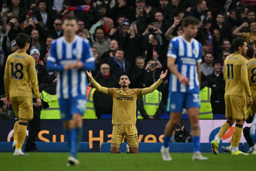 Maxence Lacroix célébrant la victoire ce dimanche.