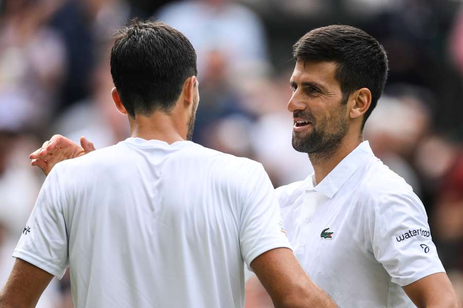 Djokovic e Cachin em Londres