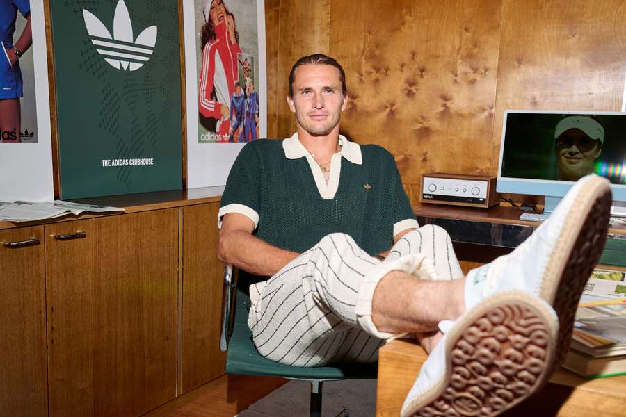 Zverev im adidas-Clubhouse in London