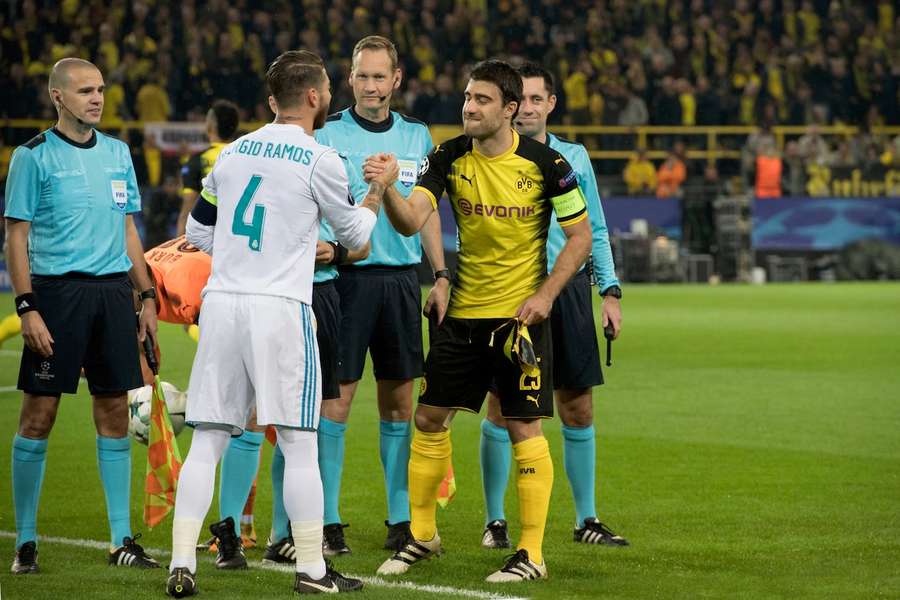 Wie hier im Jahr 2017 traf Sergio Ramos in seiner langen Karriere häufig auf den BVB.