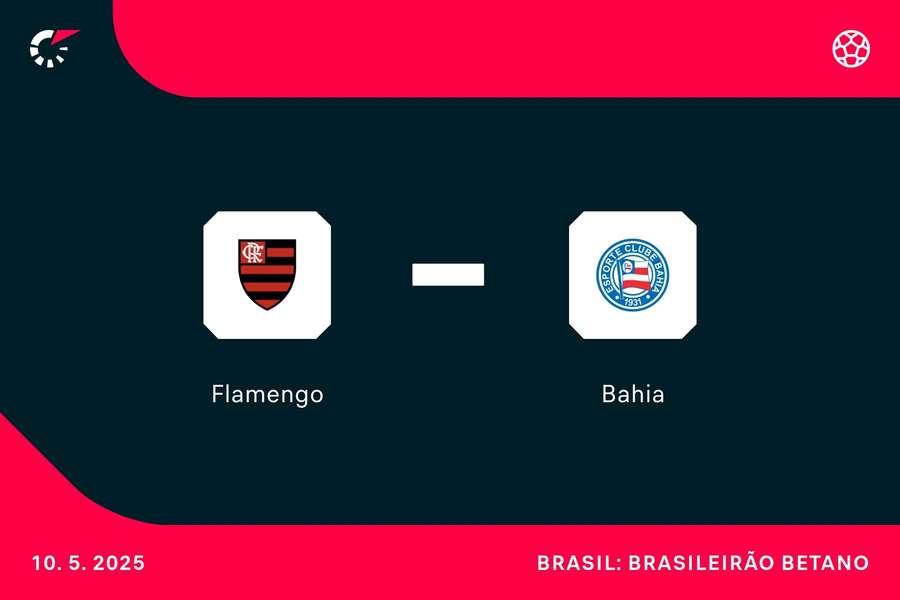 Flamengo e Bahia se enfrentam neste sábado (10) pelo Brasileirão