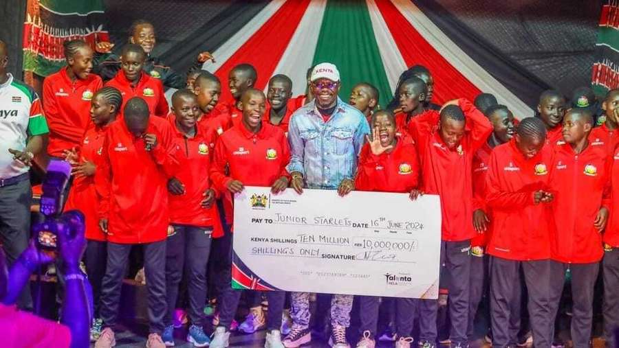 Kenya's Junior Starlets and Ababu Namwamba