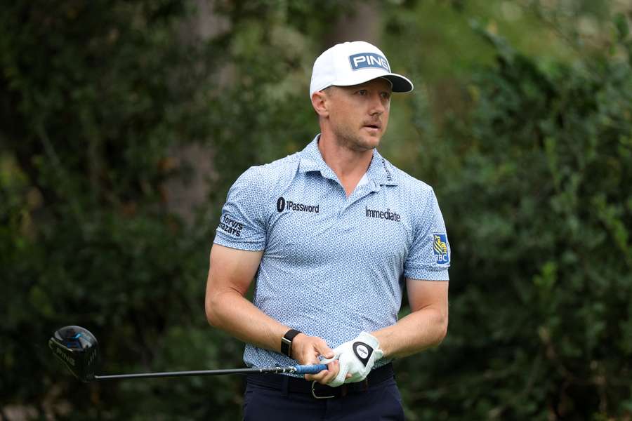 Mackenzie Hughes has a one-stroke lead after the first round of the US PGA Procore Championship in Napa, California