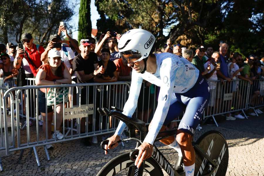 Nelson Oliveira antes da 1.ª etapa da Vuelta