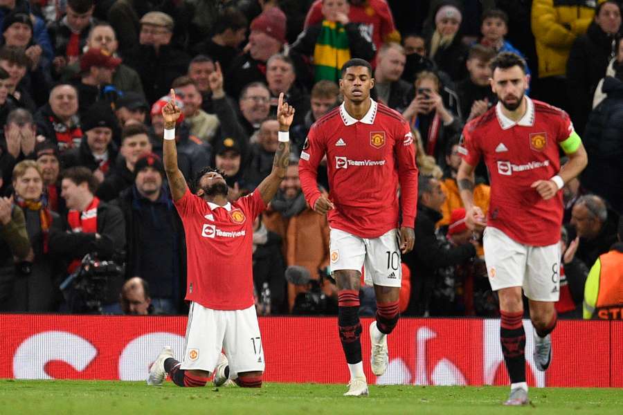 Fred scored United's first of the night