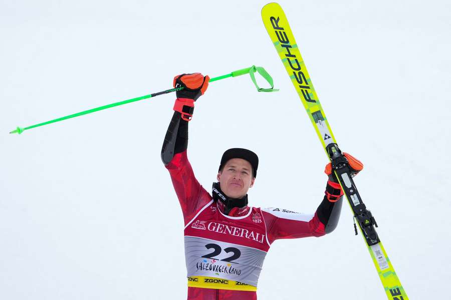 Raphael Haaser après son succès ce vendredi. Raphael Haaser après son succès ce vendredi.
