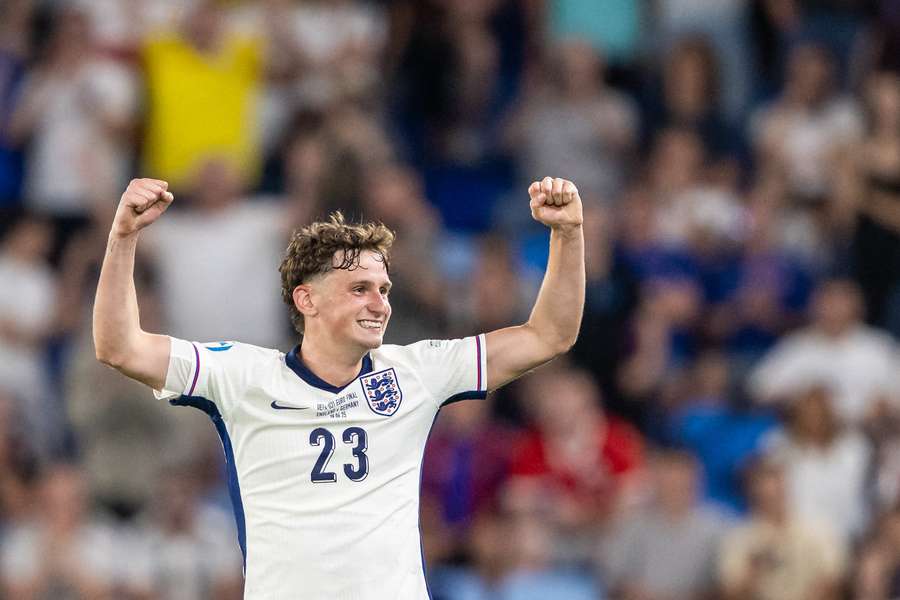 England's Tyler Morton celebrates winning the Under-21 European Championships England's Tyler Morton celebrates winning the Under-21 European Championships