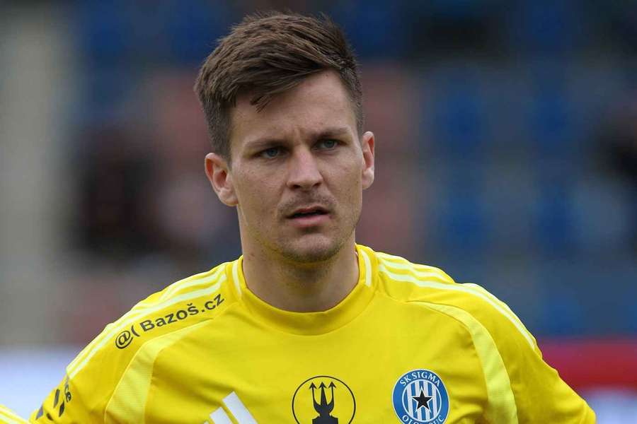 Obránce Jakub Pokorný ještě v dresu Sigmy Olomouc.