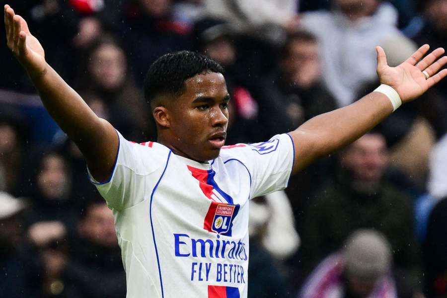 Endrick em Lyon x Lille, pela Ligue 1