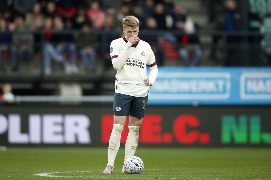 Schouten tijdens NEC - PSV