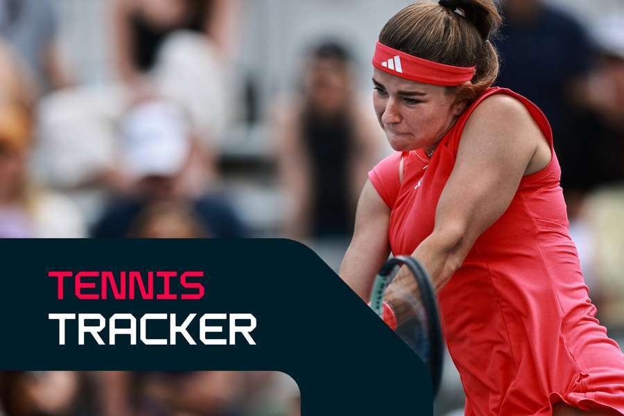 Karolina Muchova in action