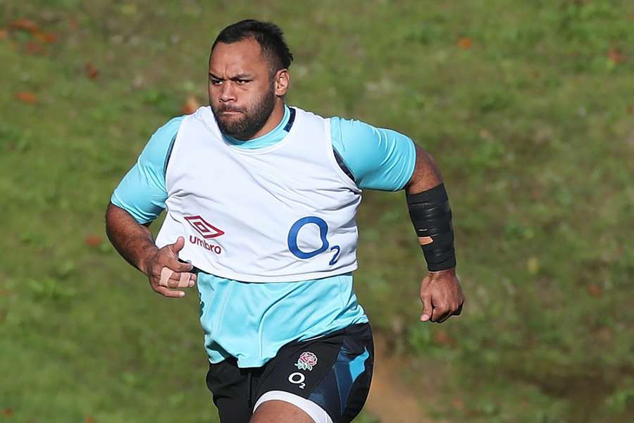 Vunipola in action during a training session