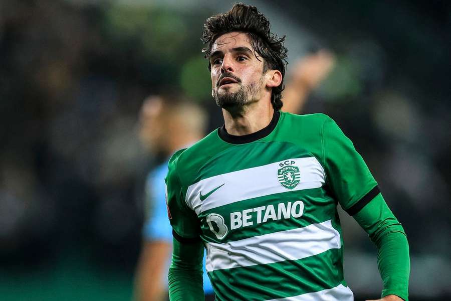 Francisco Trincão festeja o golo