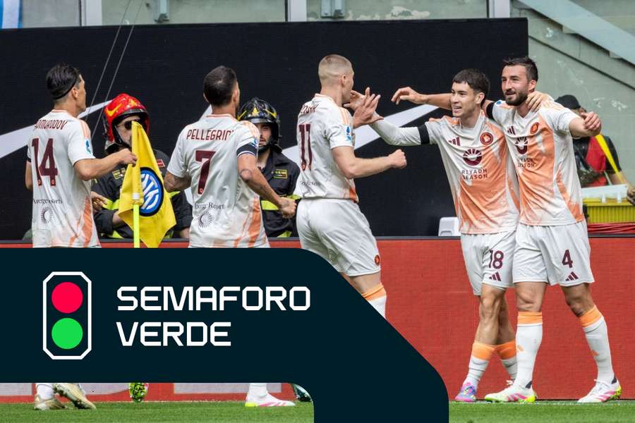 Matias Soulé esulta per il gol segnato all'Inter