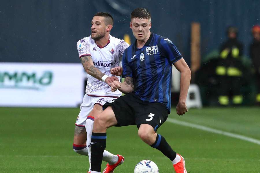 Holm in azione con la maglia dell'Atalanta