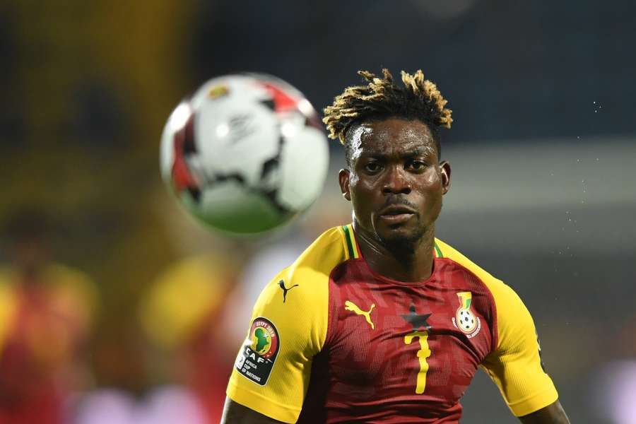 Christian Atsu chases down the ball during the 2019 Africa Cup of Nations