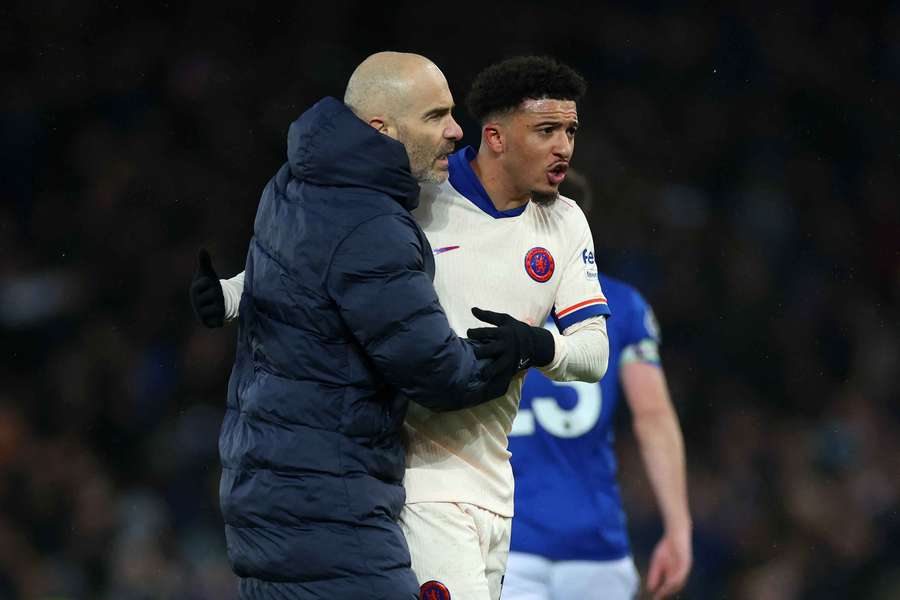 Maresca (l.) gemeinsam mit Leihspieler Jadon Sancho