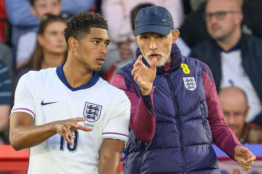 Jude Bellingham (l.) und Thomas Tuchel (r.) Jude Bellingham (l.) und Thomas Tuchel (r.)
