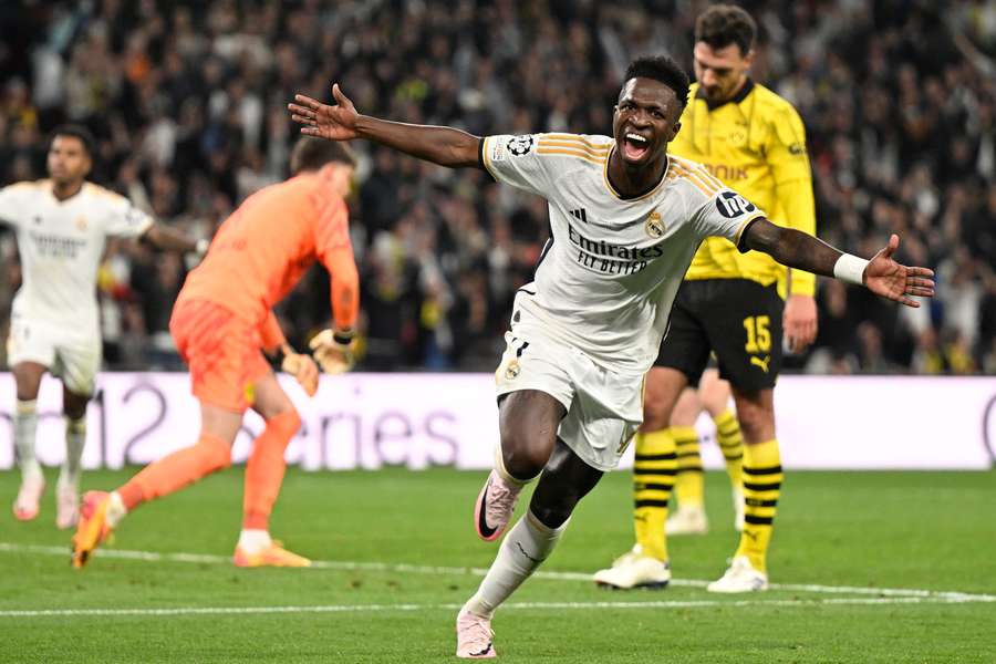 Vinicius marcó el 2-0 para el Real Madrid en la final de la Champions