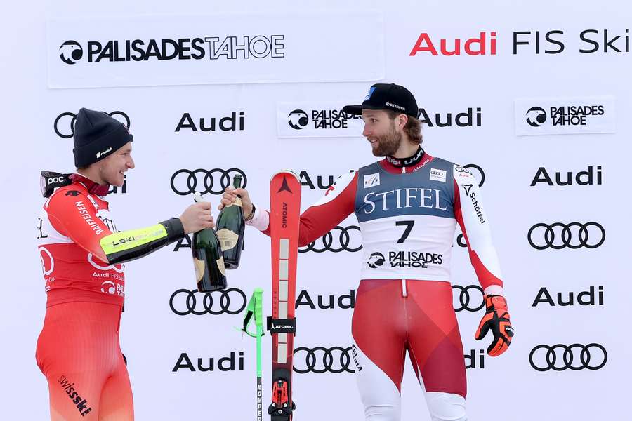 Schwarz et Odermatt sur le podium ce samedi soir.