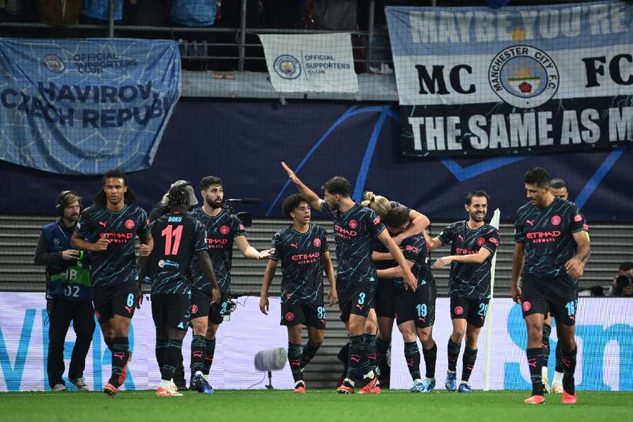Manchester City vem de uma vitória com o RB Leipzig para a Champions