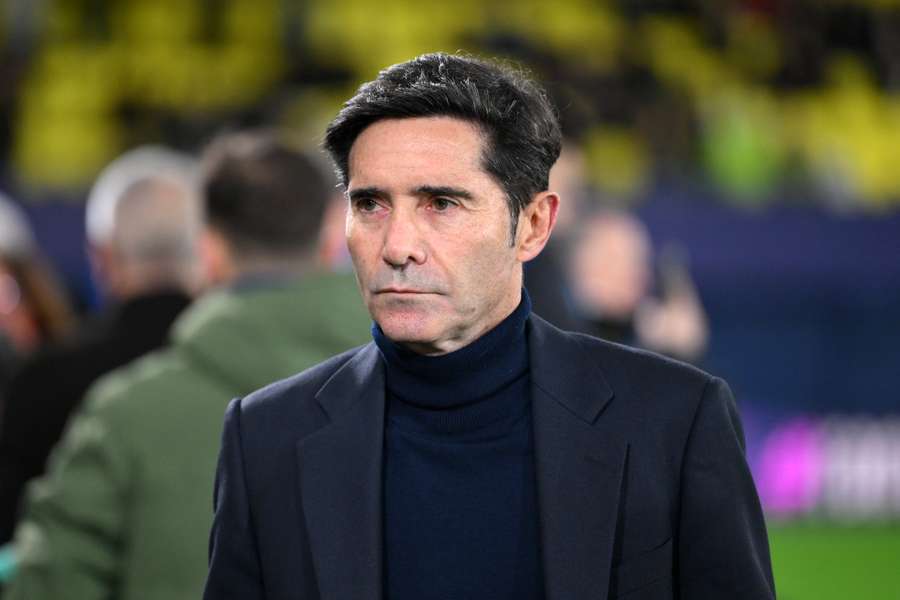 Marcelino, en el último partido de Champions