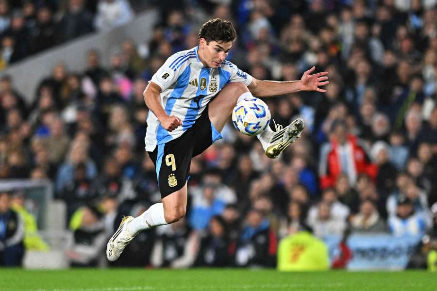 Avançado argentino Julian Alvarez Avançado argentino Julian Alvarez