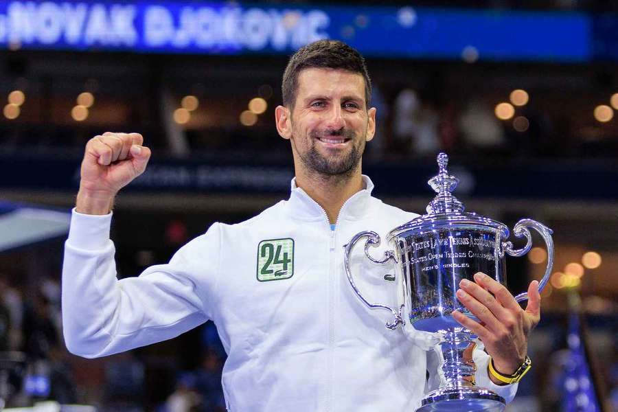 No ano passado, no Open dos Estados Unidos, Novak Djokovic triunfou.