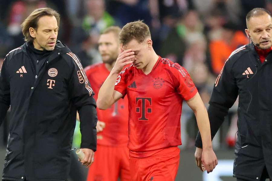 Kimmich saiu de campo aos 43 minutos da primeira etapa