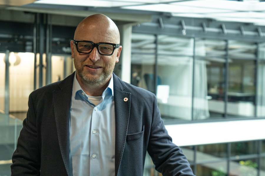 Zdeněk Houštecký během návštěvy Livesportu.