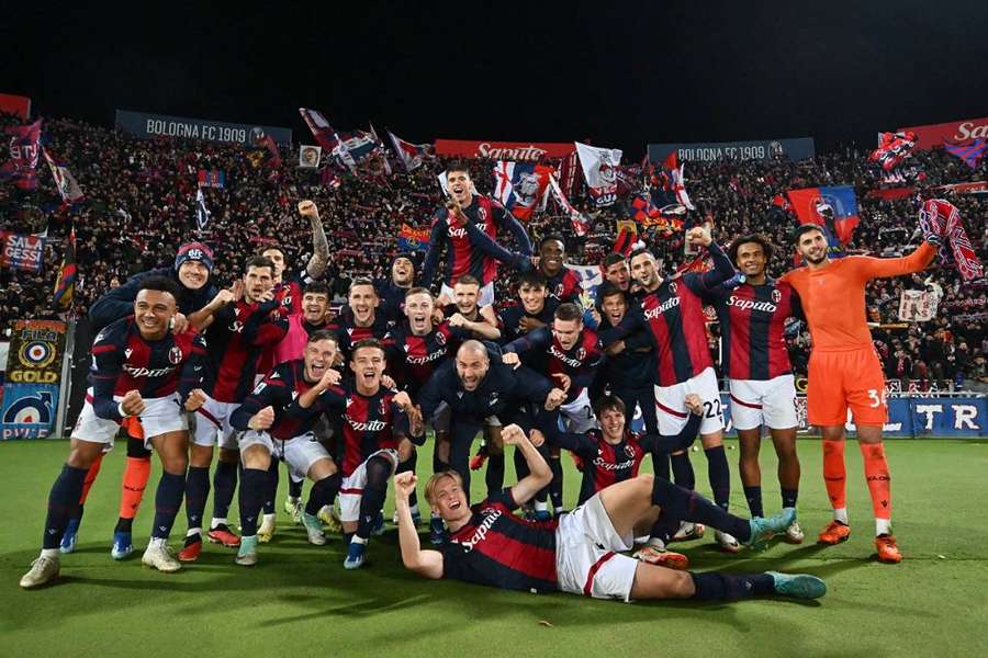 Les hommes de Thiago Motta ont célébré la victoire après le match.