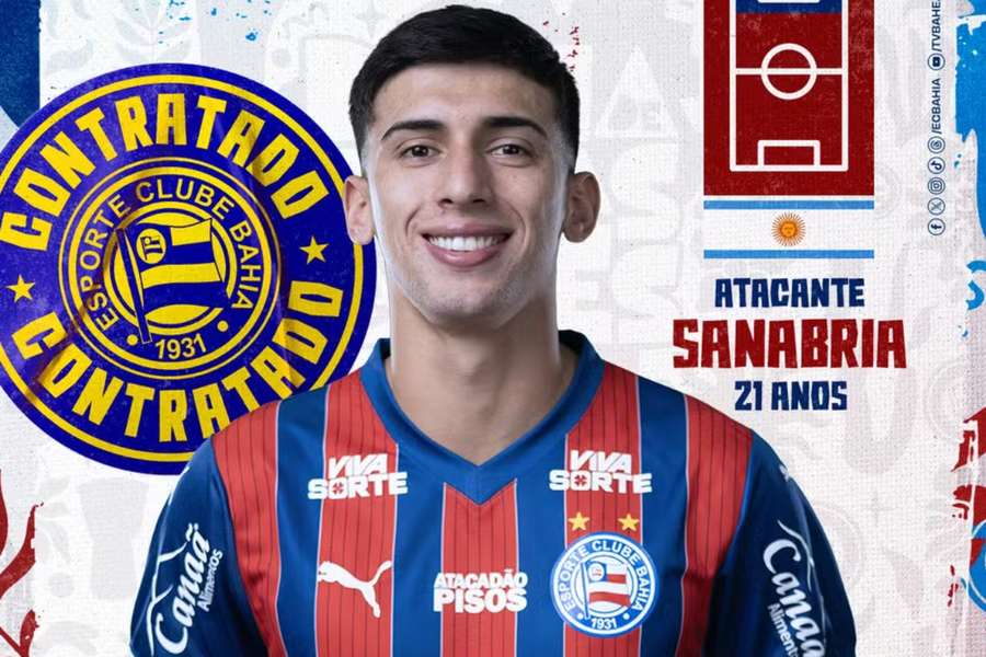 Mateo Sanabria é o novo reforço do Bahia