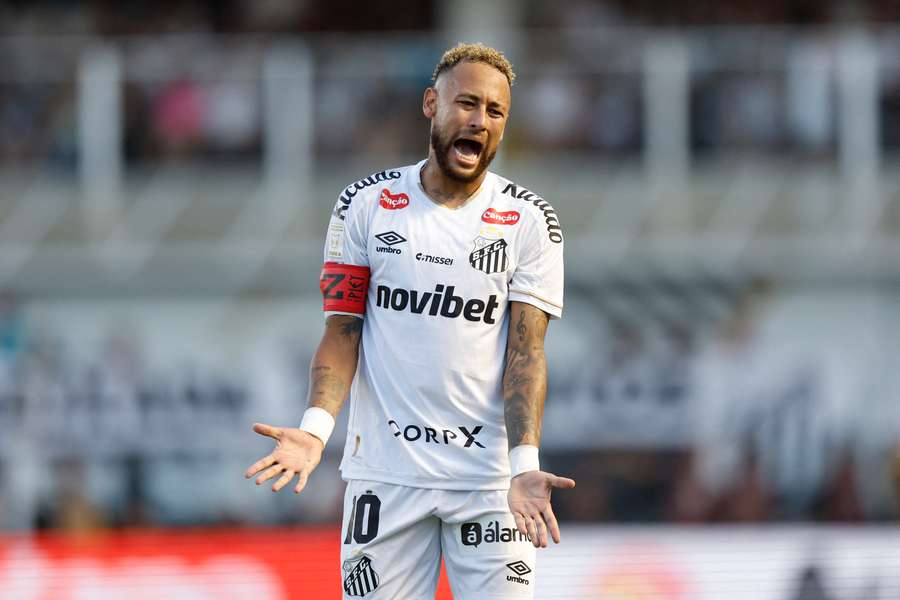 Neymar avec Santos le 19 avril.