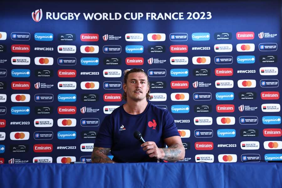 Bastien Chalureau attended a press conference ahead of France's opening World Cup clash on Friday