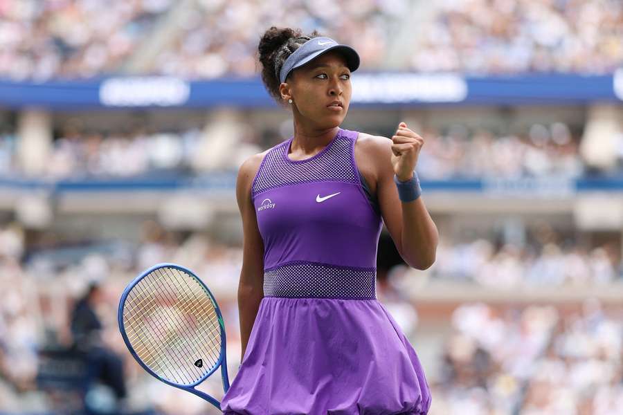 Naomi Osaka of Japan celebrates match point against Coco Gauff 