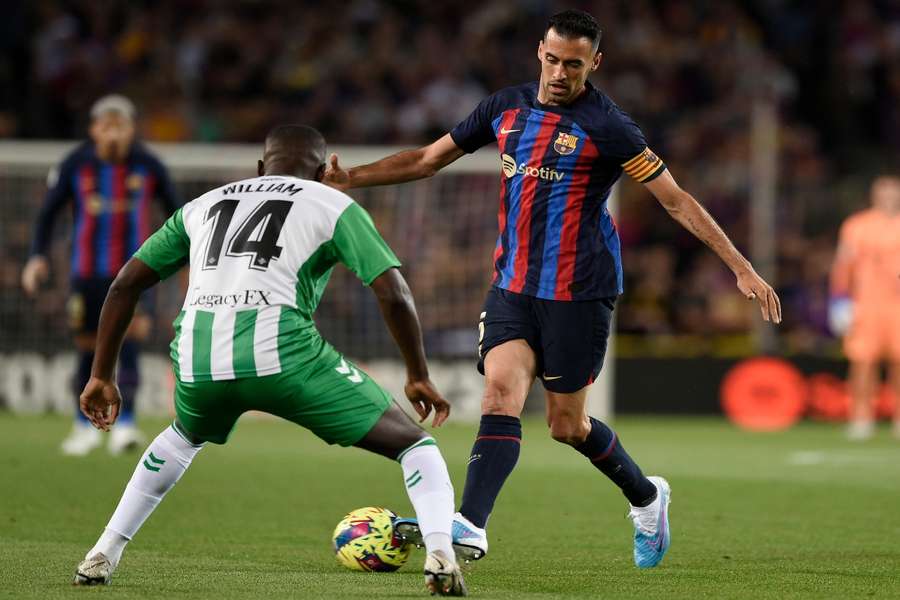 Busquets, lors de l'un de ses derniers matchs avec le Barça.