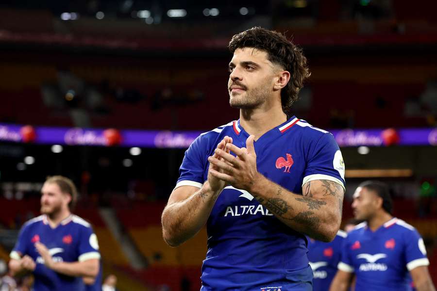 Ntamack et les Bleus face à l'Australie. Ntamack et les Bleus face à l'Australie.