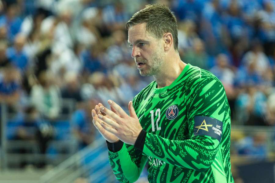 Andreas Palicka con el PSG en la Liga de Campeones.