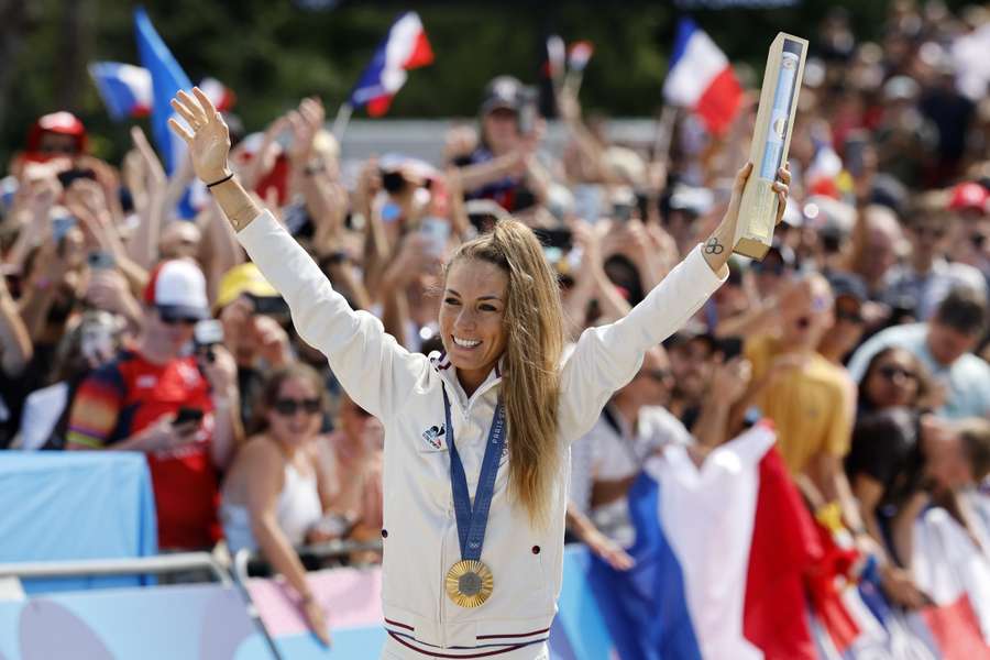 Pauline Ferrand-Prévot won zondag goud op de olympische mountainbikerace