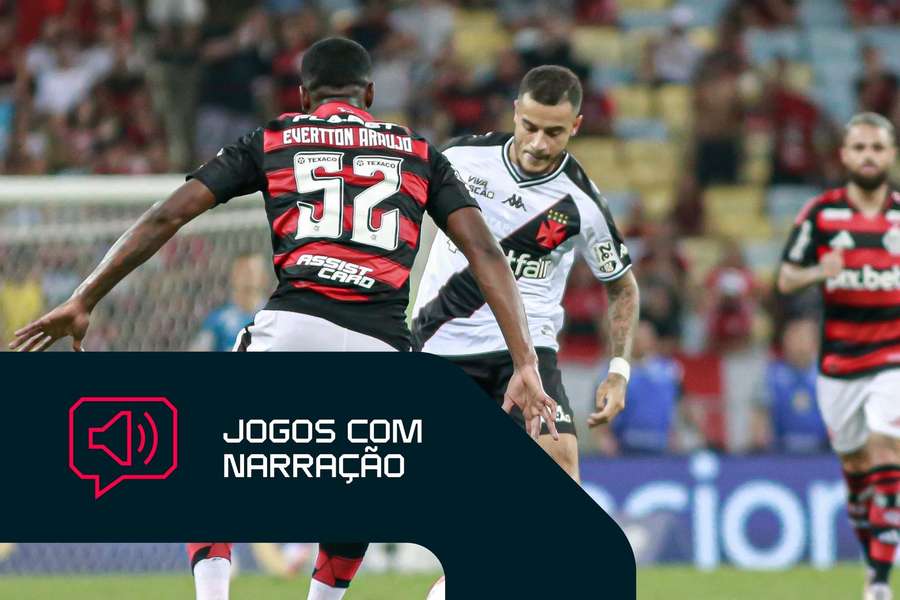 O duelo entre Vasco e Flamengo terá transmissão em áudio do Flashscore